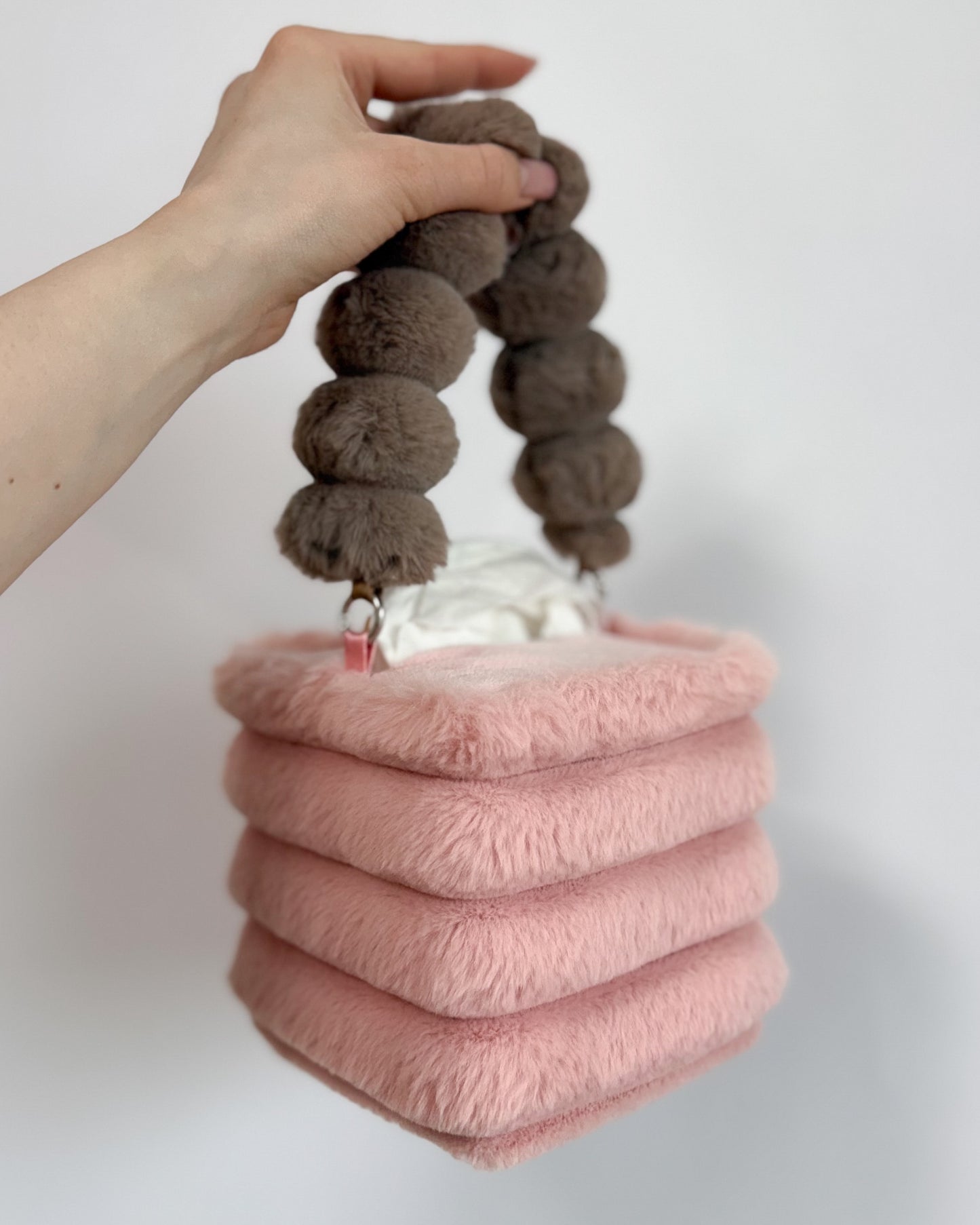 dusty pink tissue box holder
