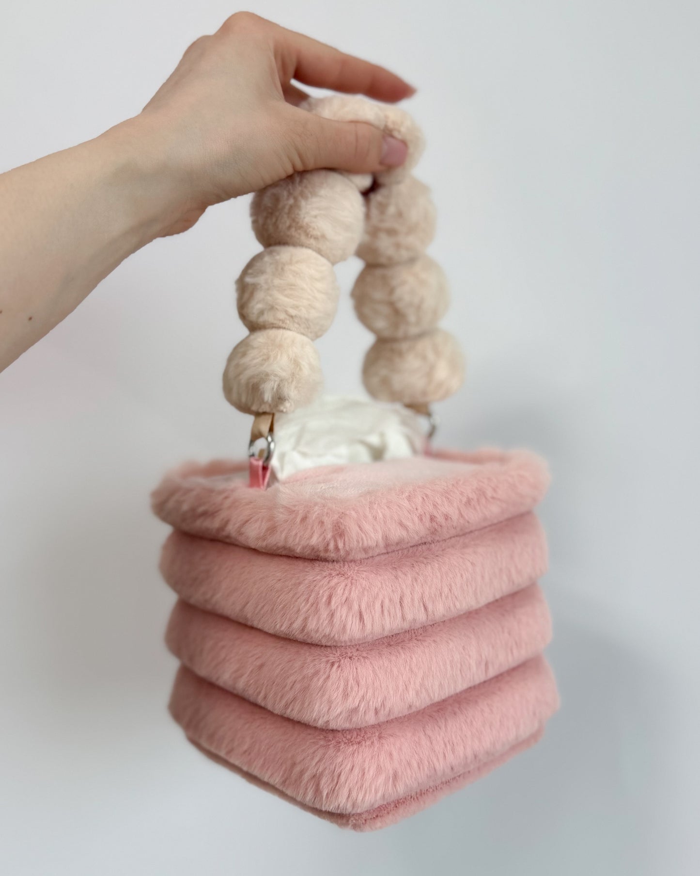 dusty pink tissue box holder