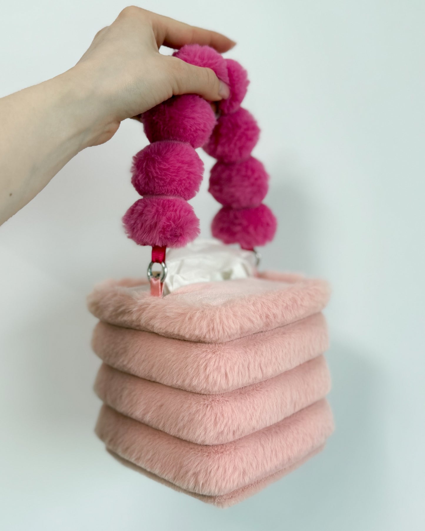 dusty pink tissue box holder