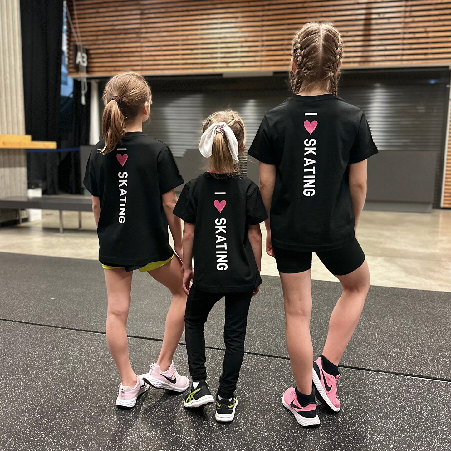 "i💗skating" cotton t-shirt