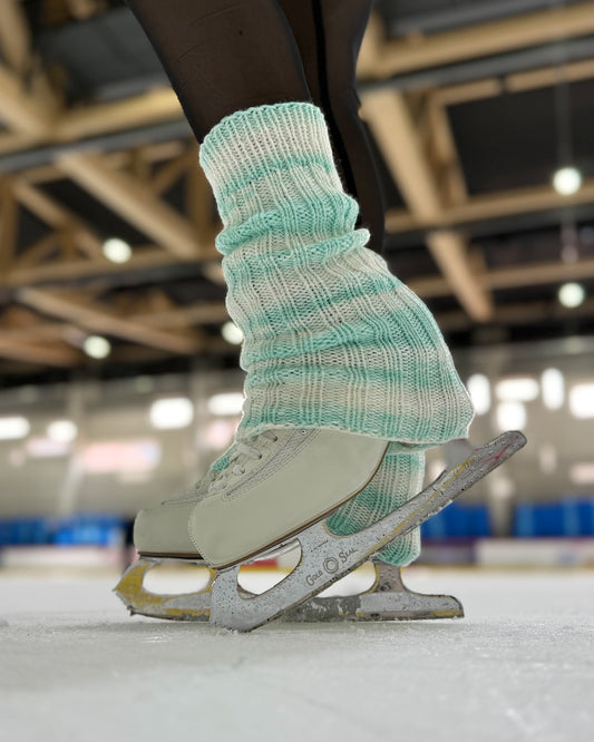 juicy mint leg warmers