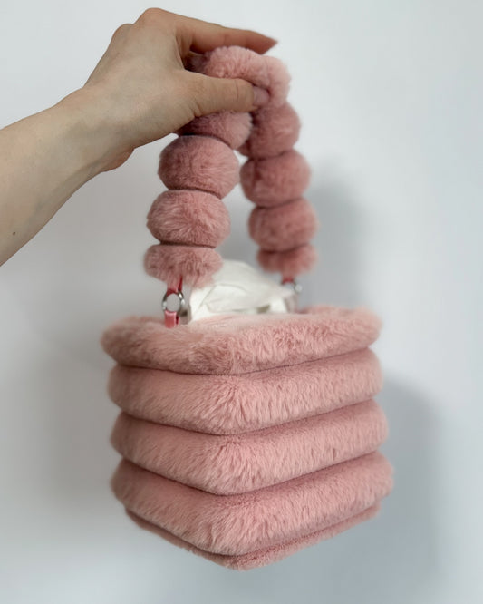 dusty pink tissue box holder
