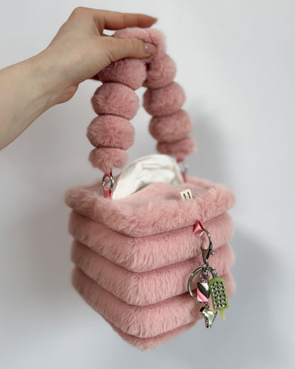 dusty pink tissue box holder