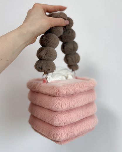 dusty pink tissue box holder