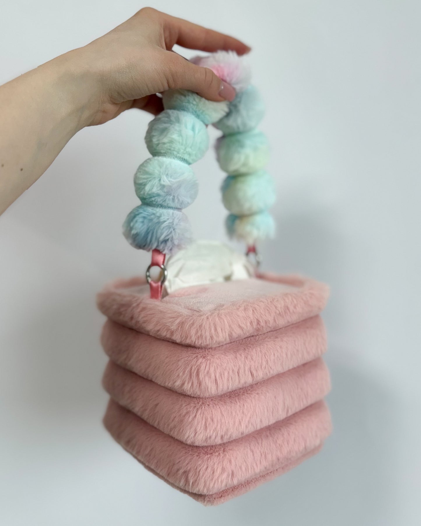 dusty pink tissue box holder