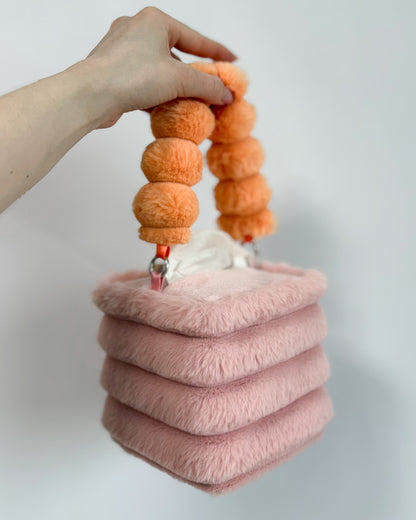 dusty pink tissue box holder