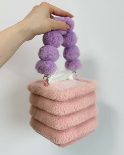 dusty pink tissue box holder