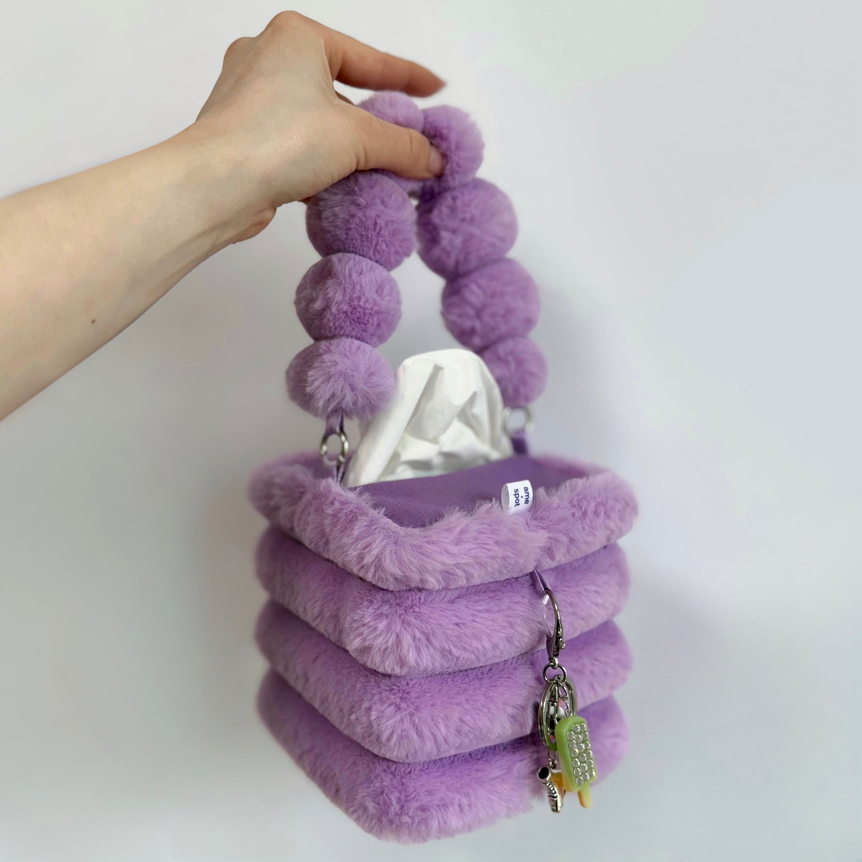 amethyst tissue box holder