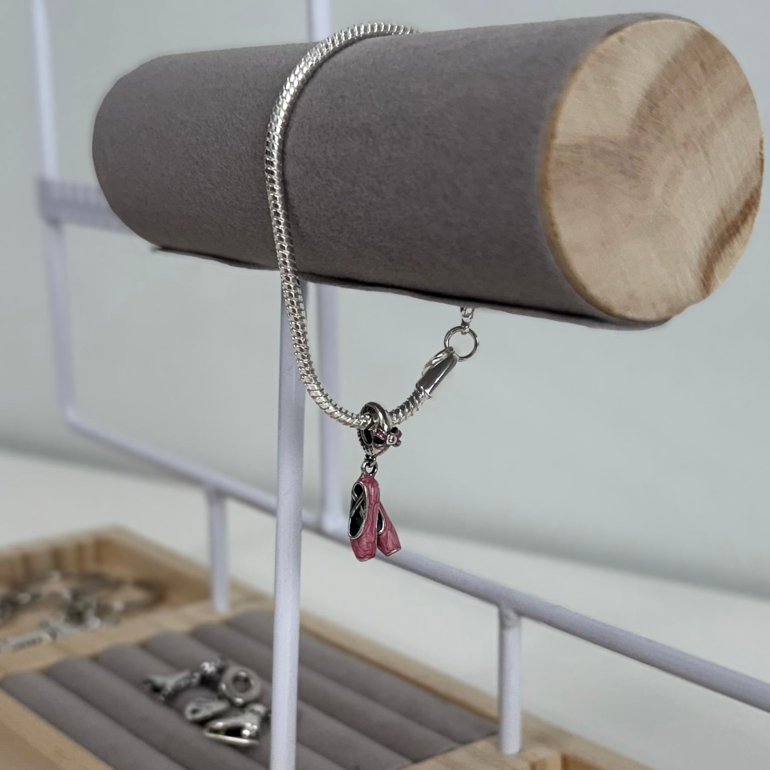 bracelet with ballet shoes