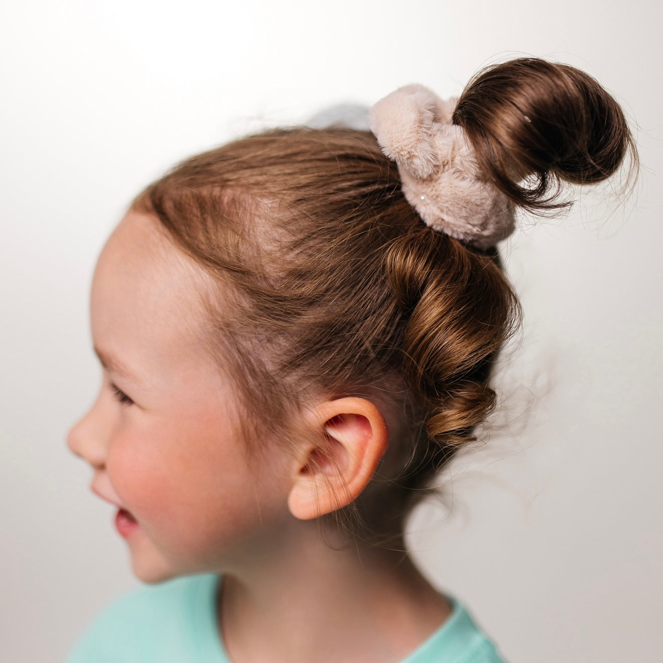 fluffy scrunchie - set of 2