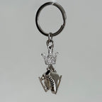 keychain with crystal charm