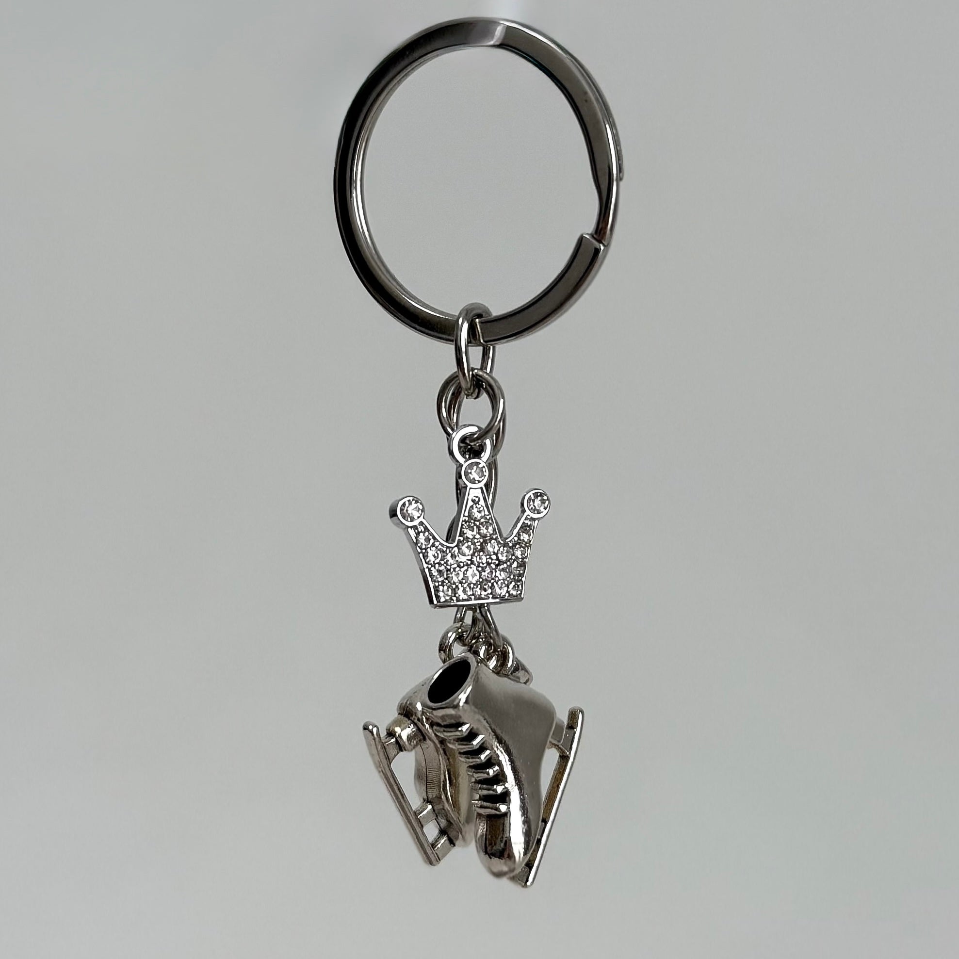 keychain with crystal charm