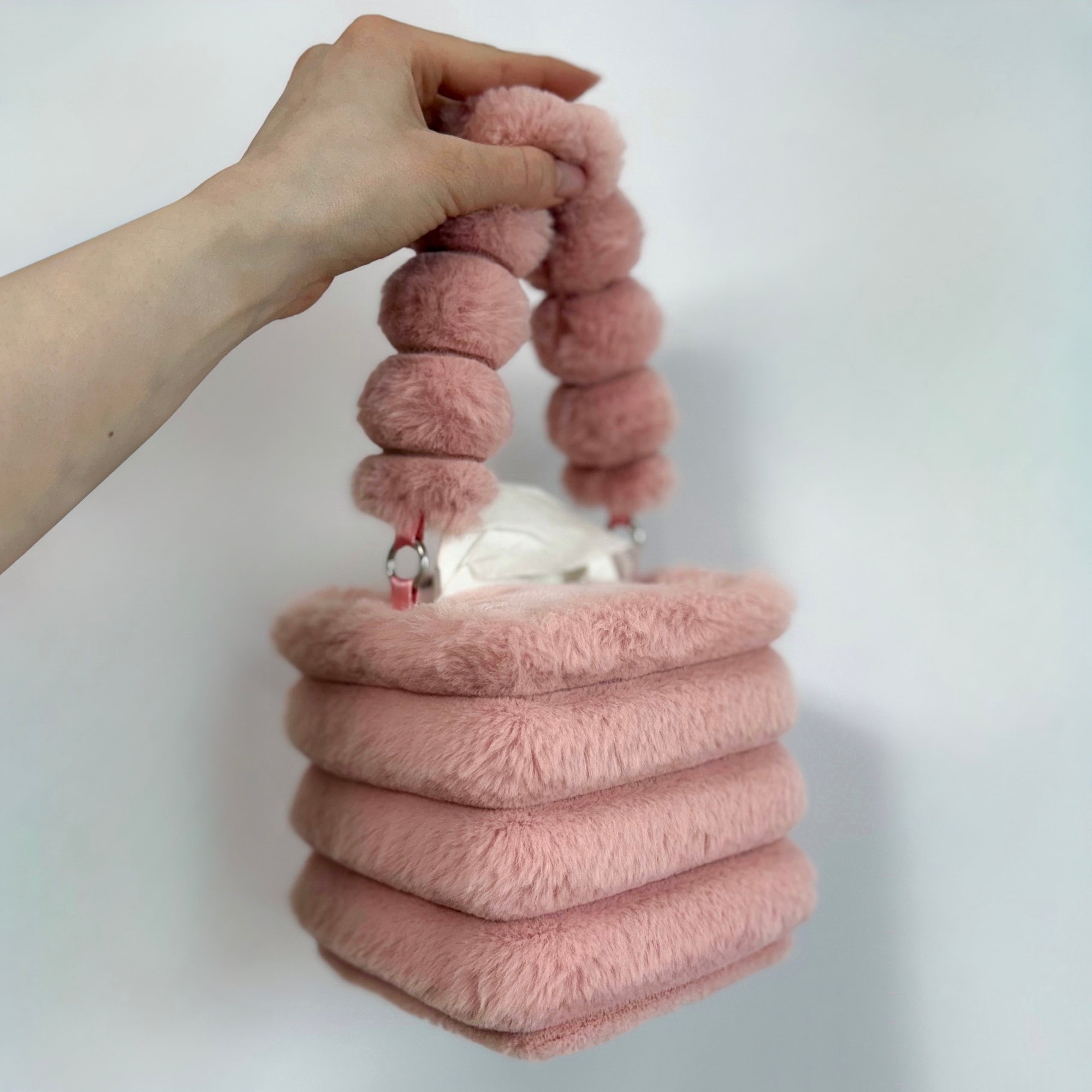 dusty pink tissue box holder