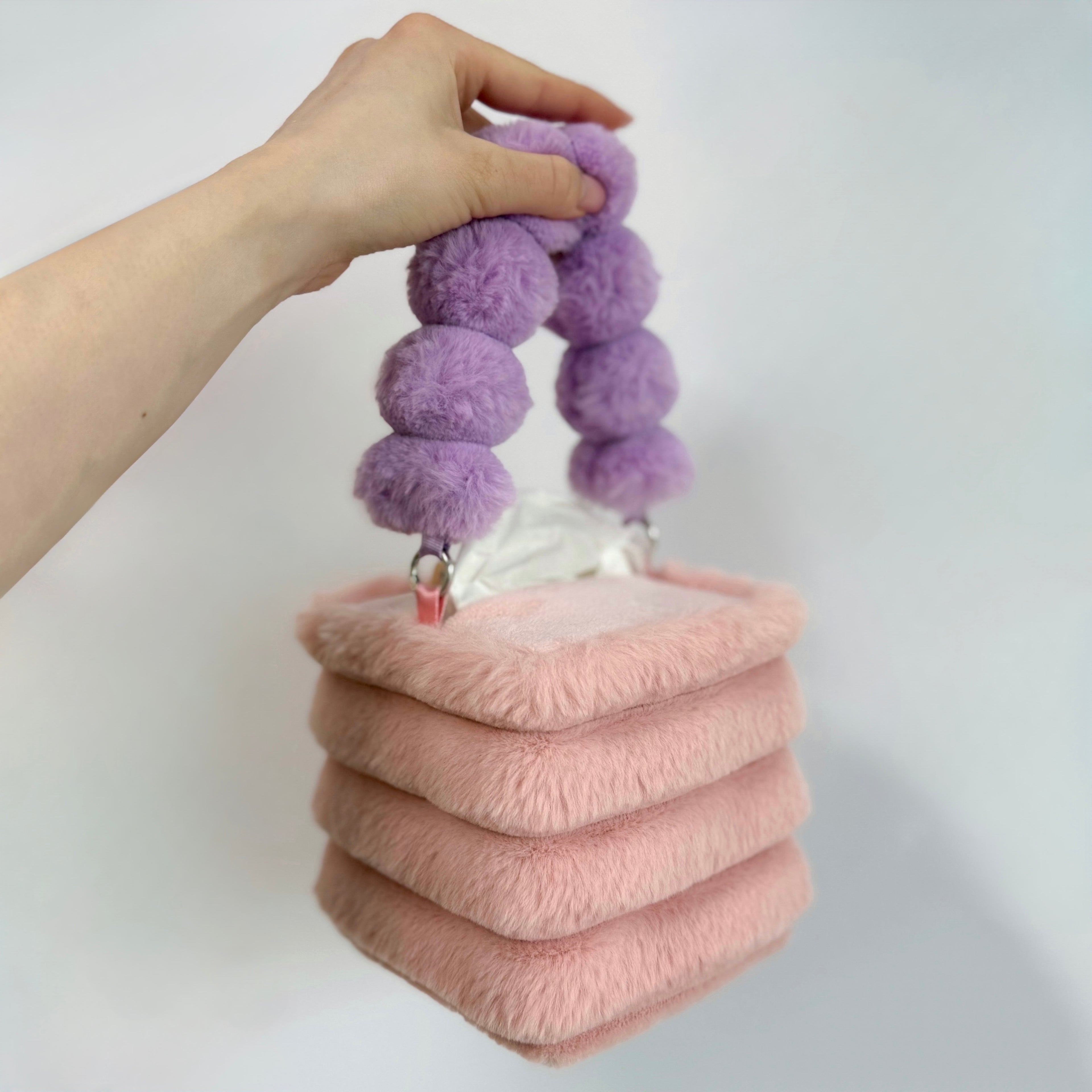 dusty pink tissue box holder