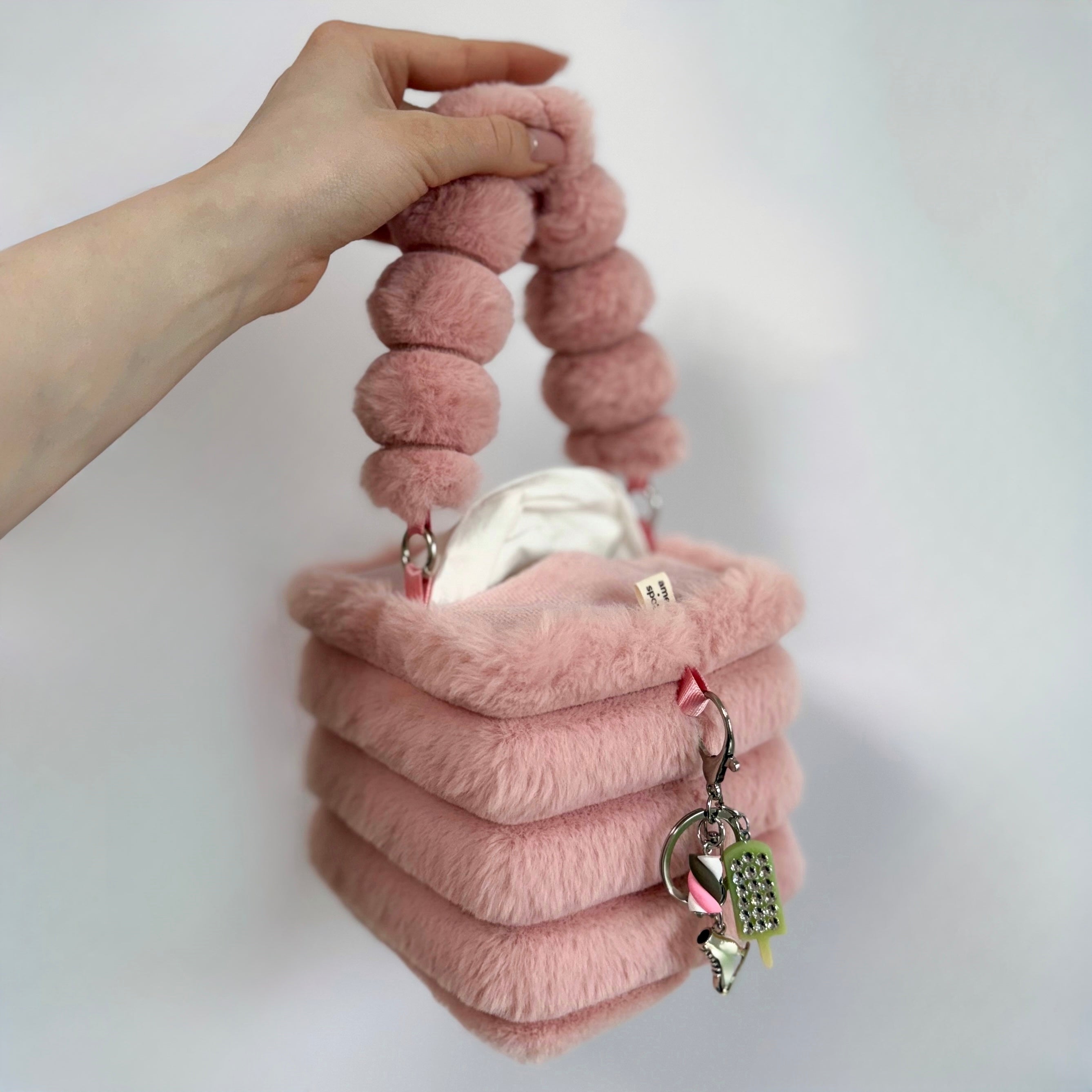 dusty pink tissue box holder