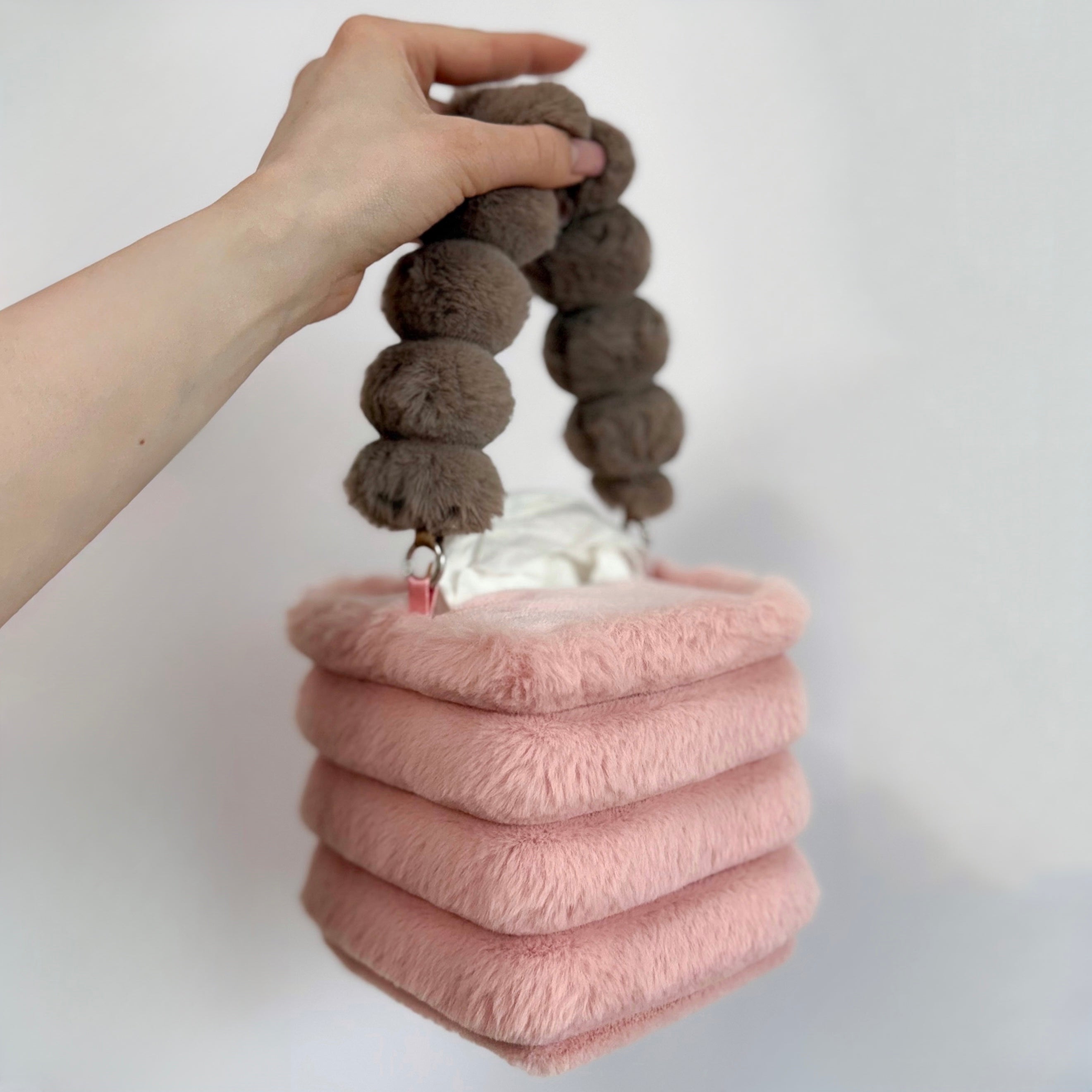 dusty pink tissue box holder