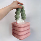 dusty pink tissue box holder