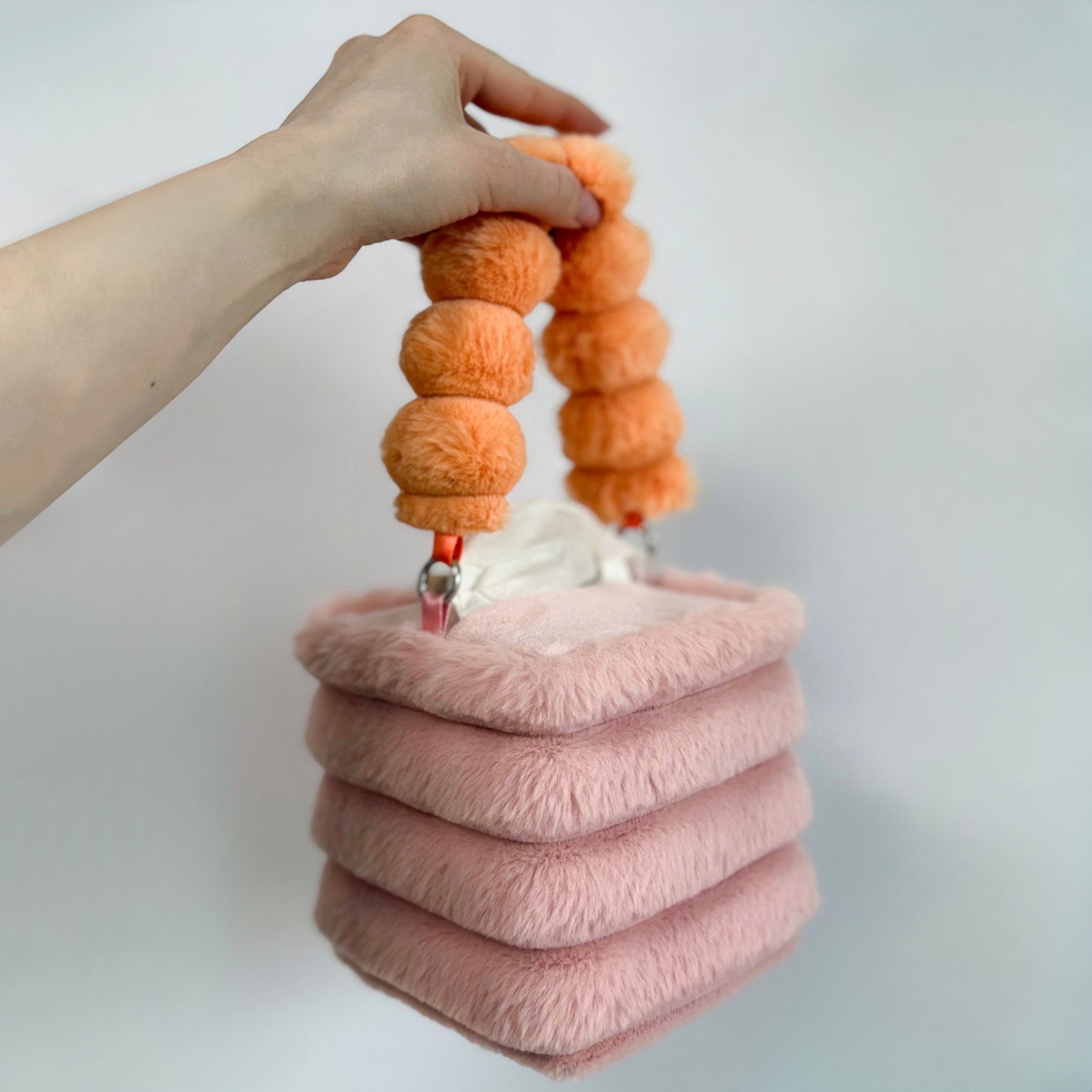 dusty pink tissue box holder