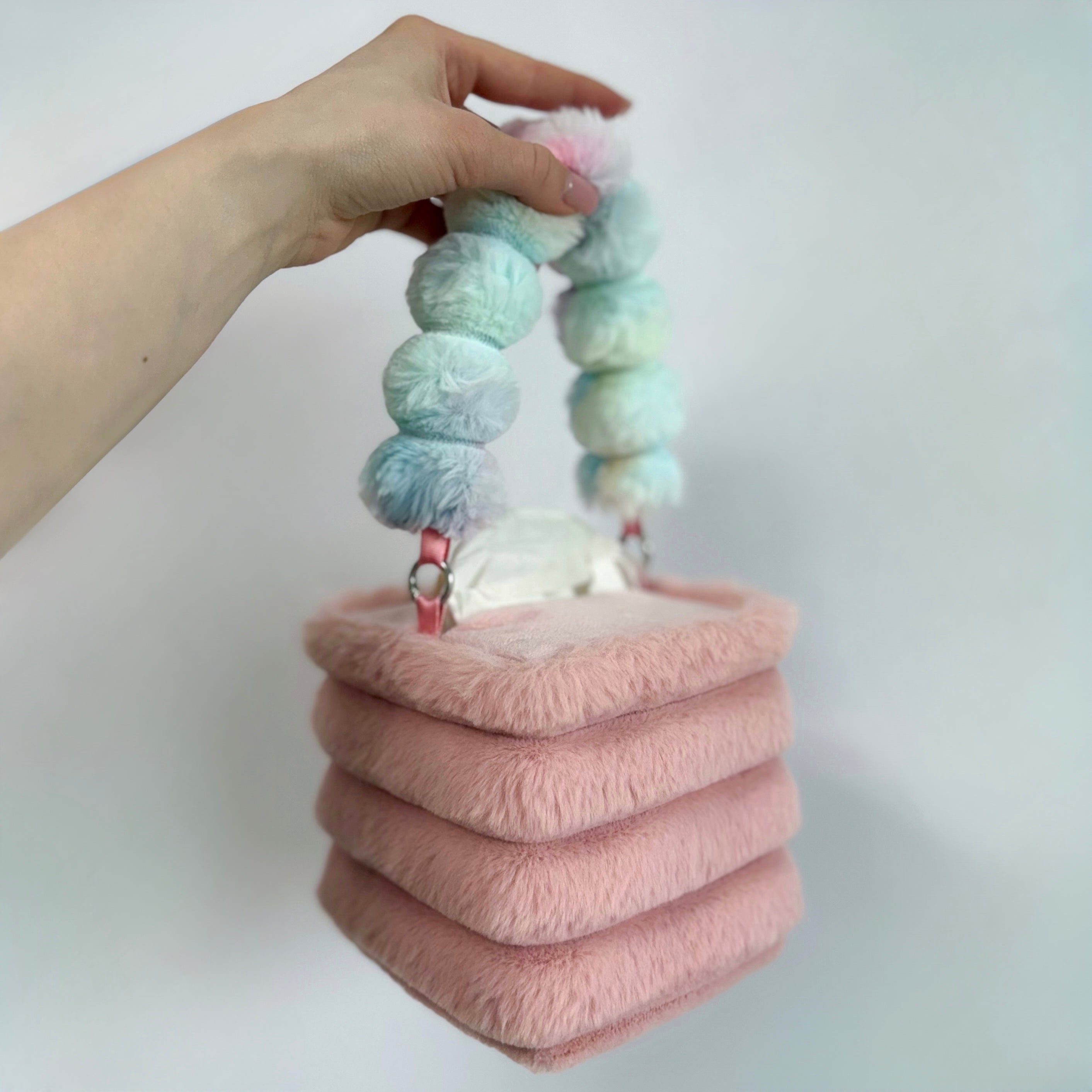 dusty pink tissue box holder