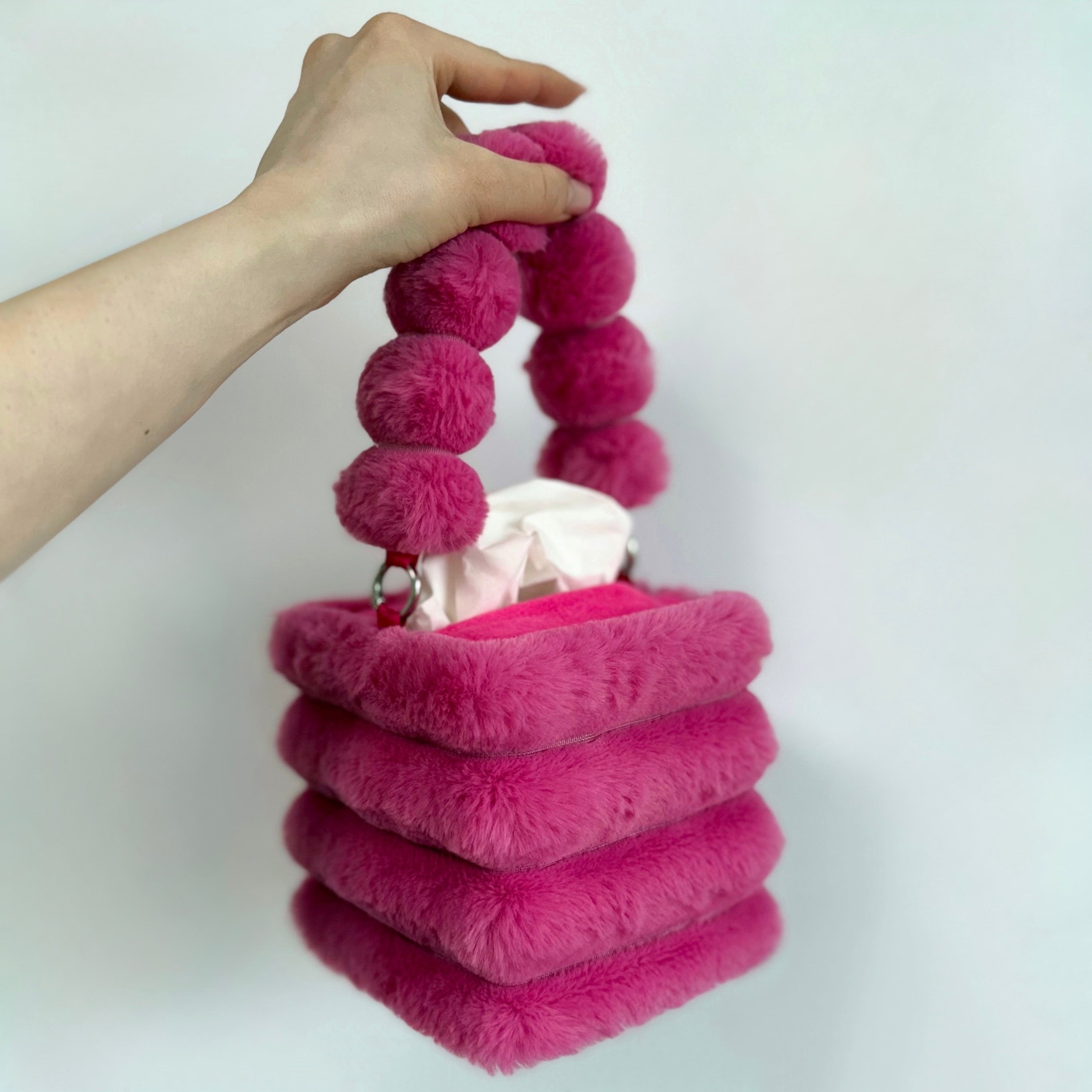 fuchsia tissue box holder