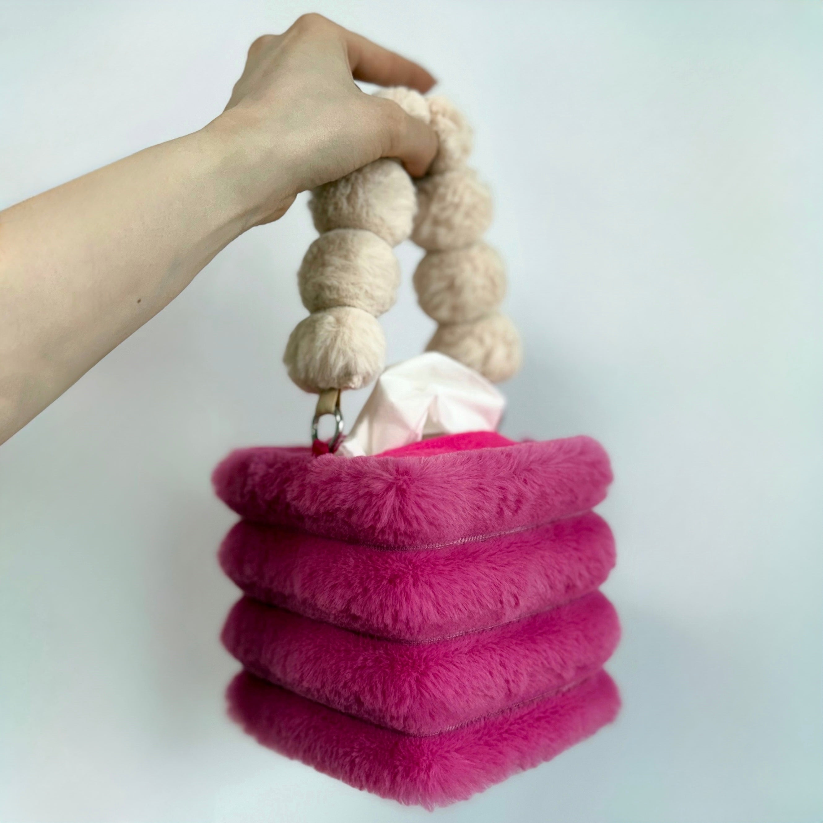 fuchsia tissue box holder
