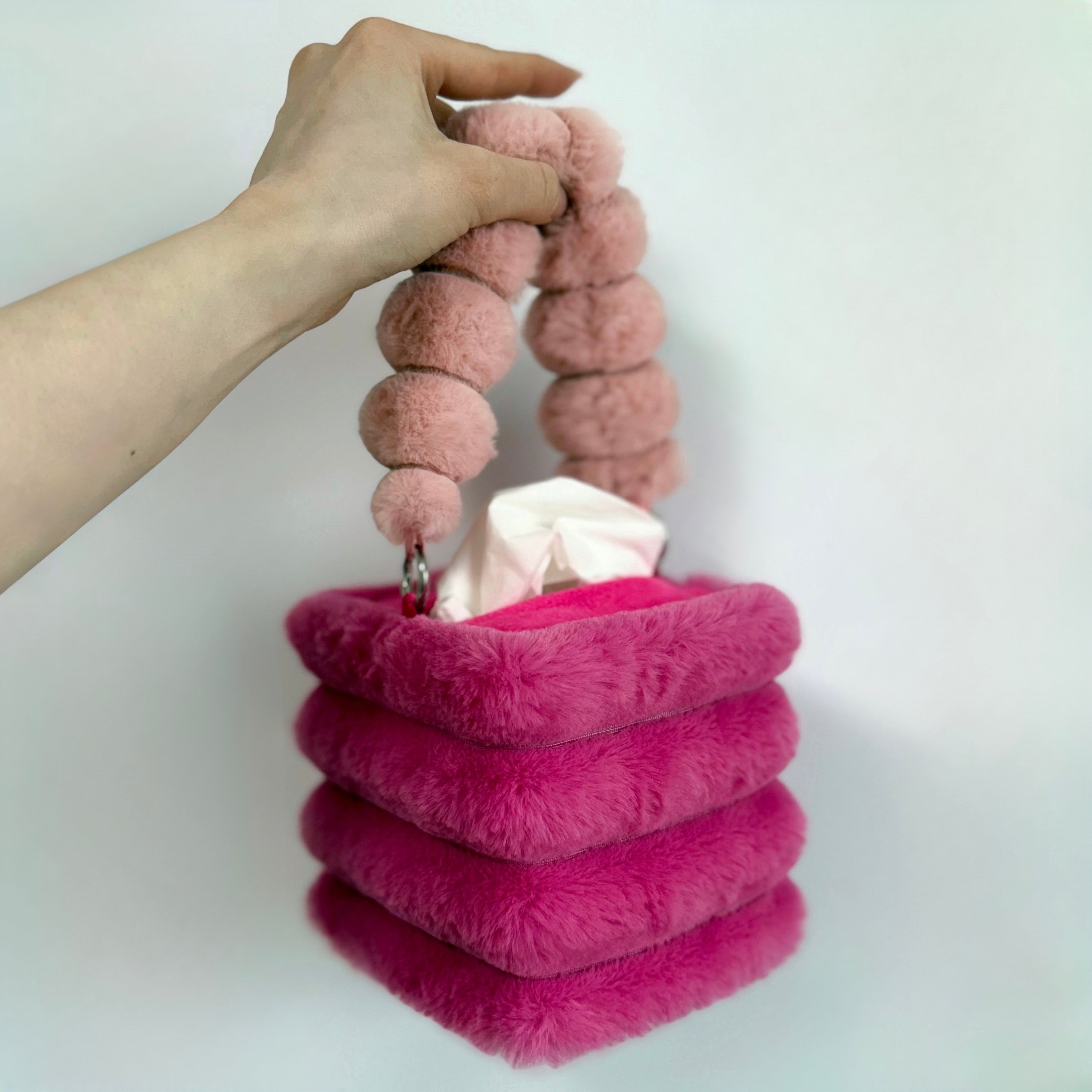 fuchsia tissue box holder