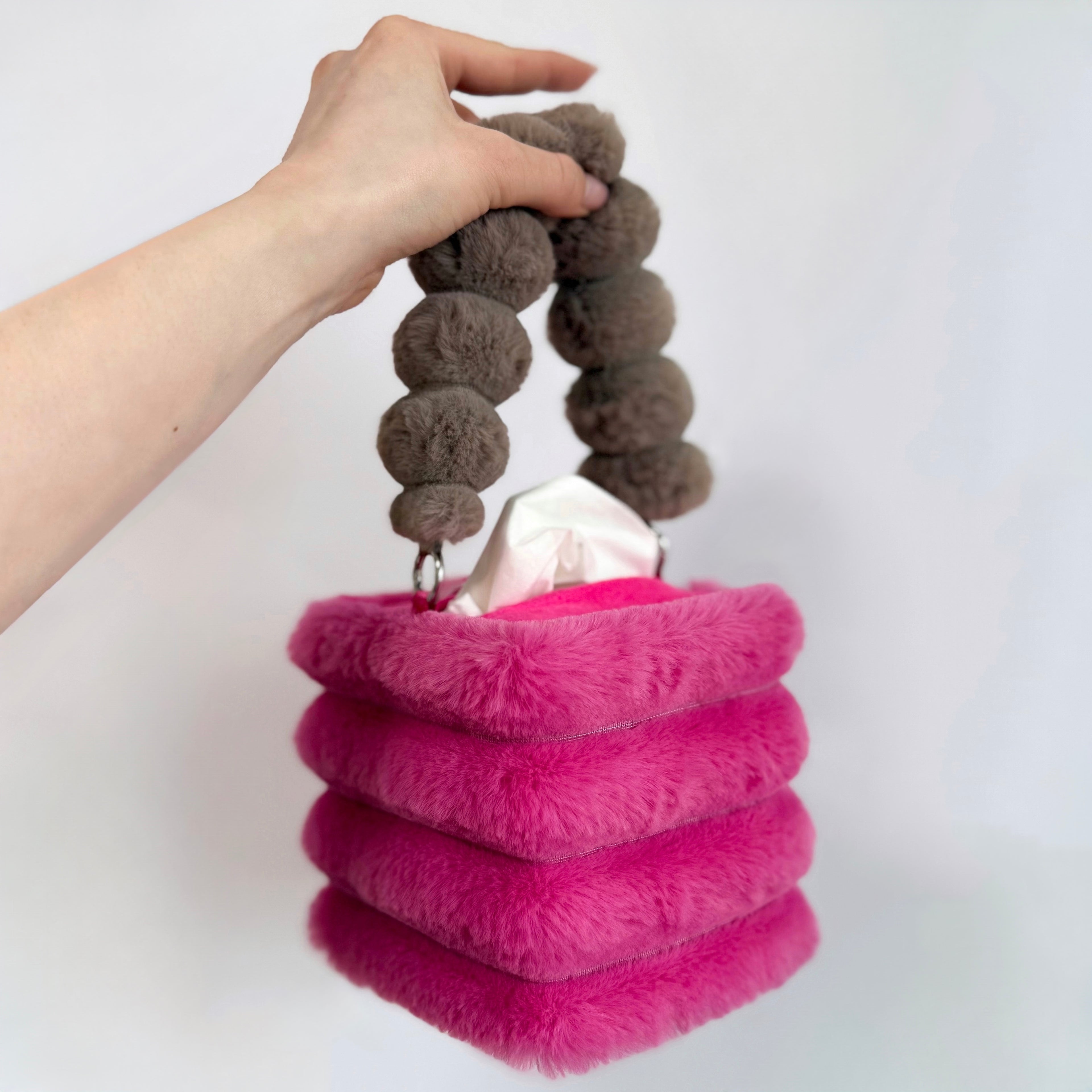 fuchsia tissue box holder