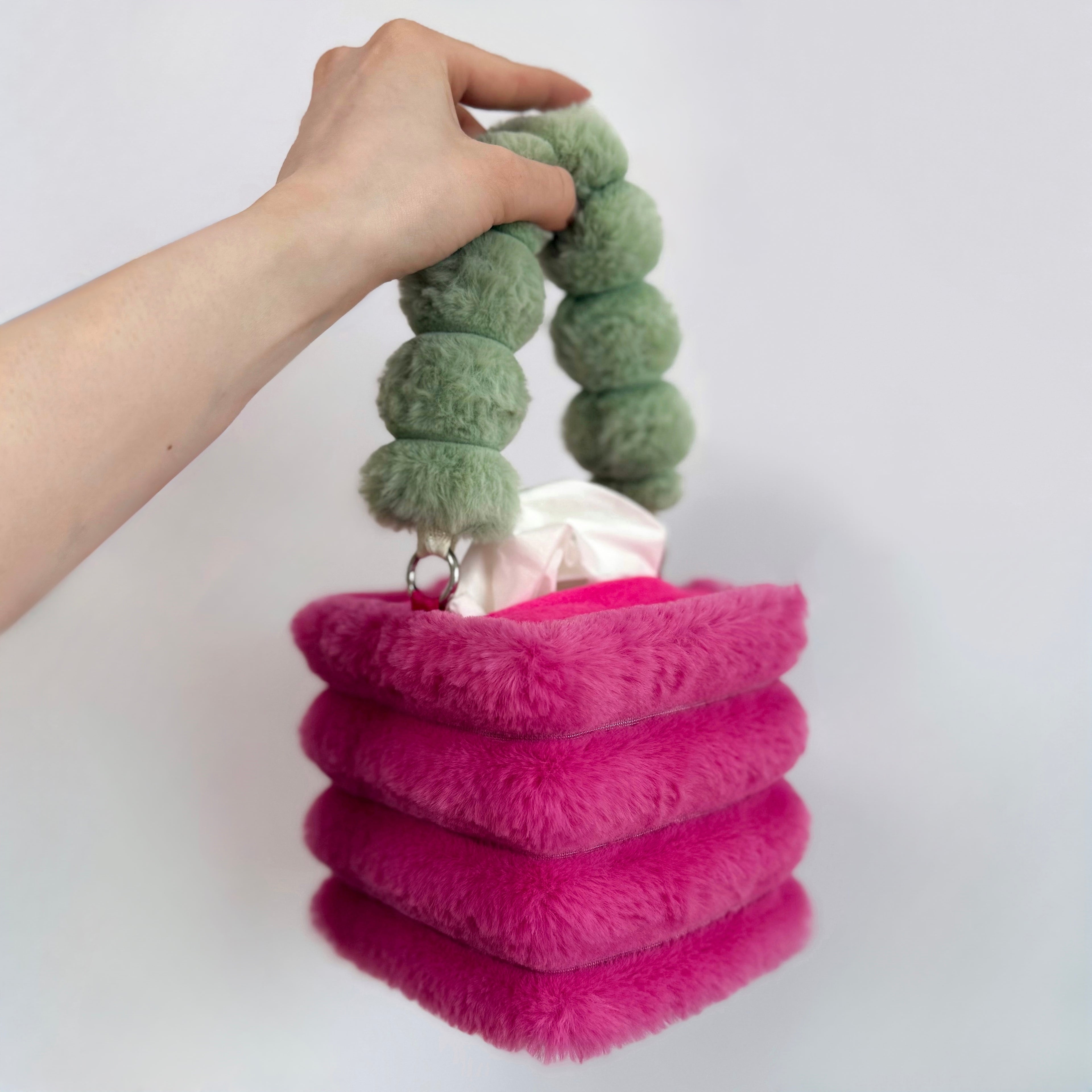 fuchsia tissue box holder