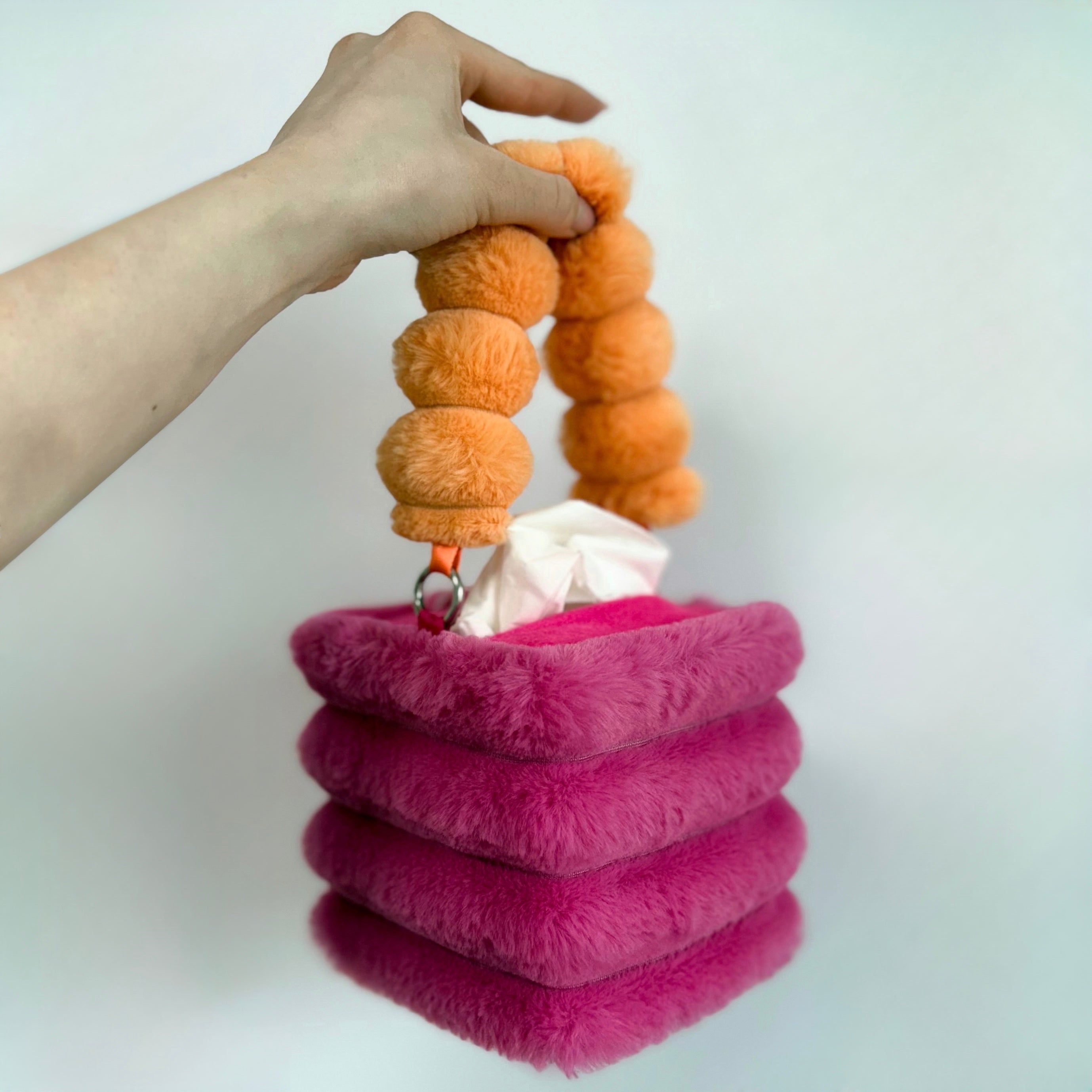 fuchsia tissue box holder