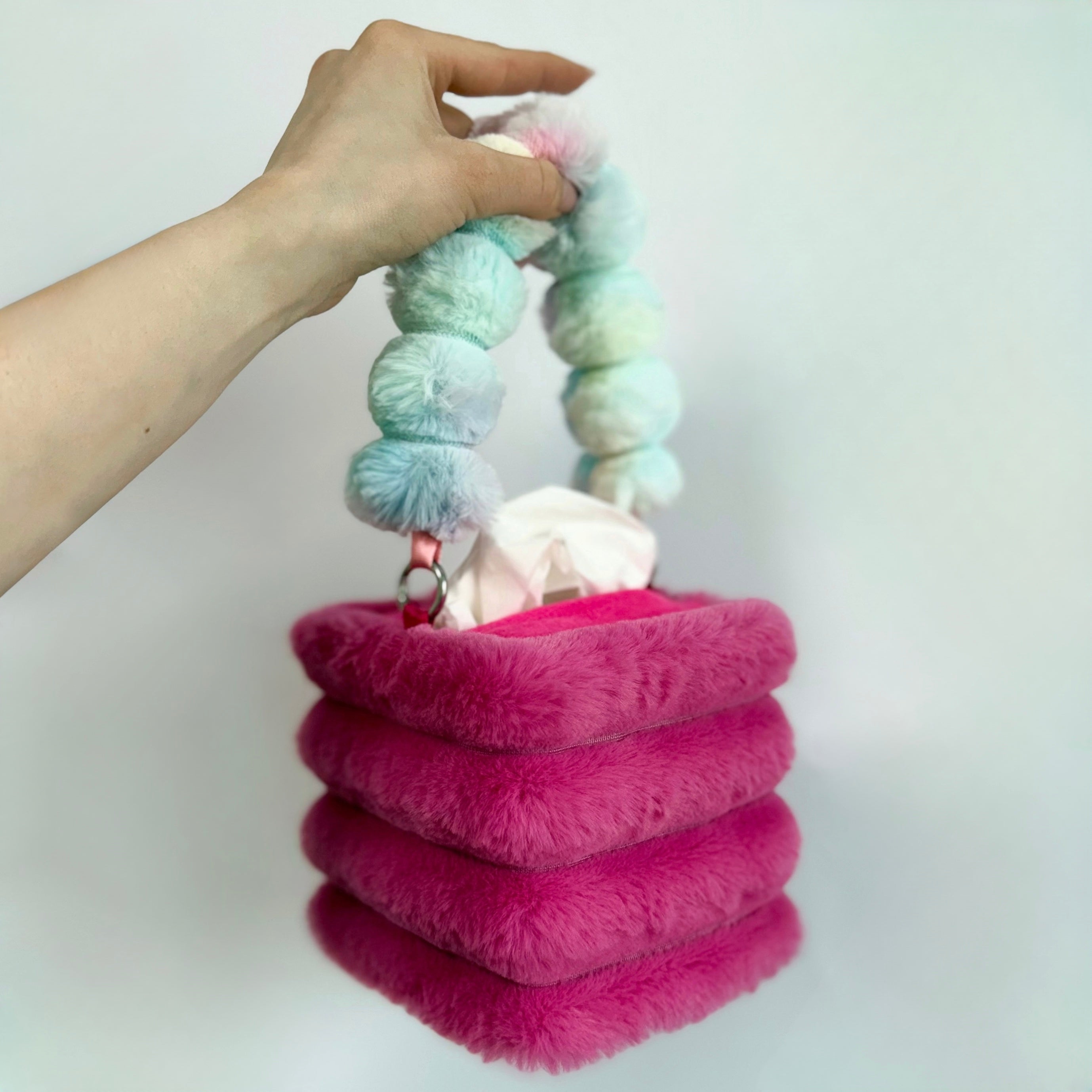 fuchsia tissue box holder