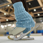 icy blue leg warmers