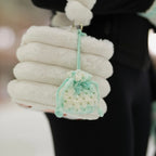 juicy mint charm bag