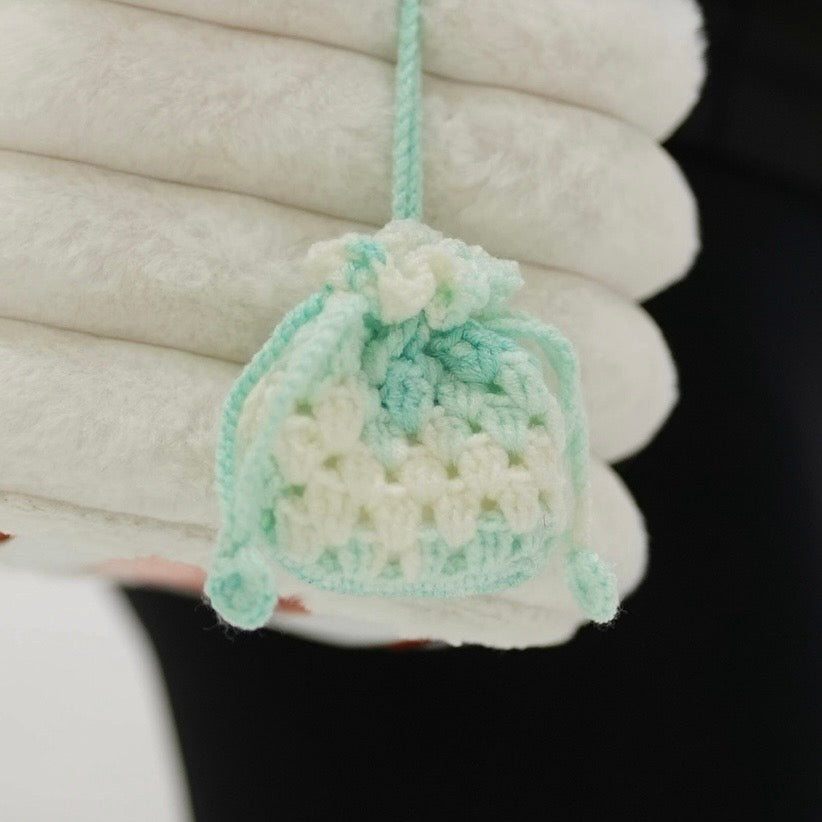 juicy mint charm bag