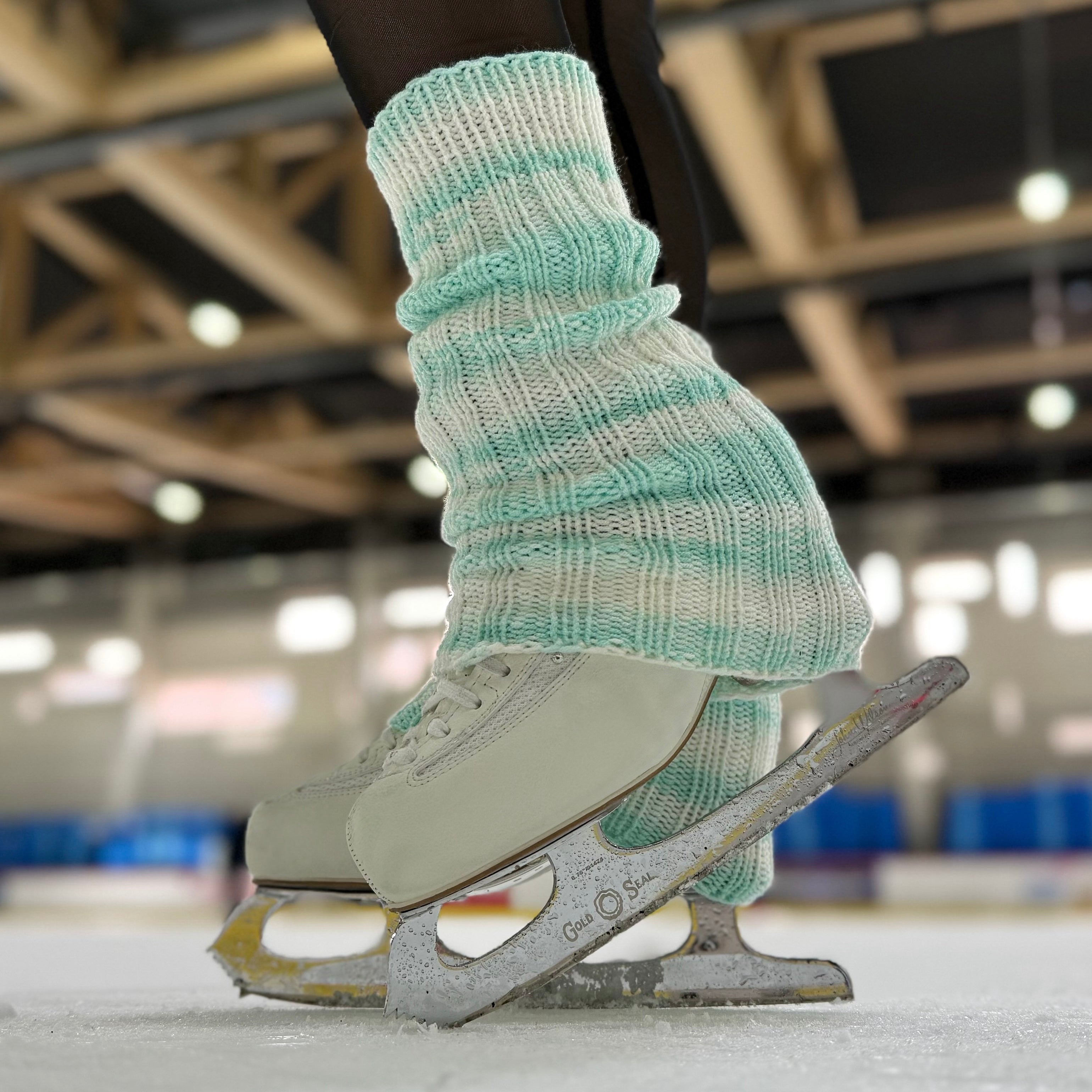 juicy mint leg warmers