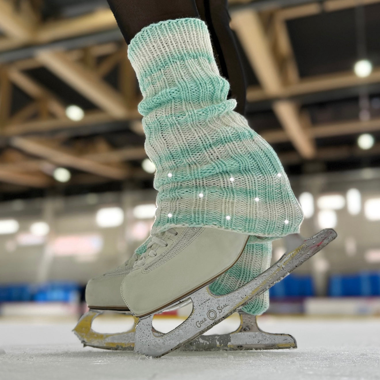 juicy mint leg warmers