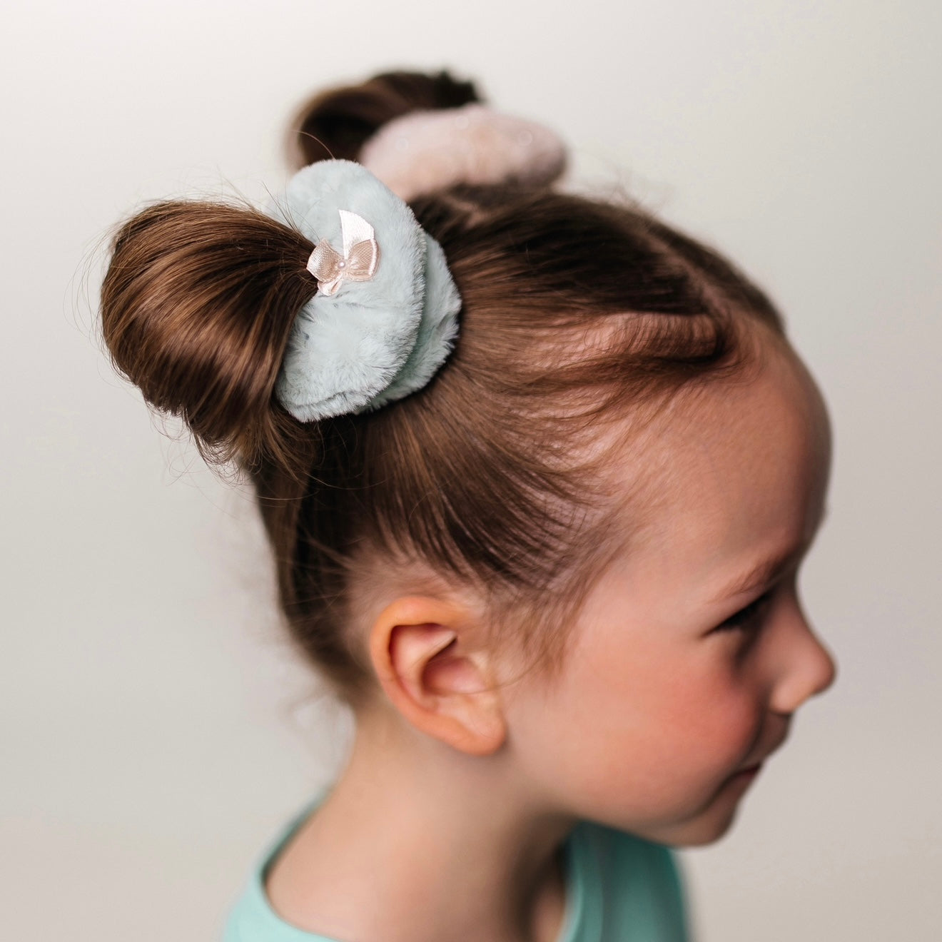 fluffy scrunchie - set of 2