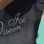 Ice Queen tote bag with crystals