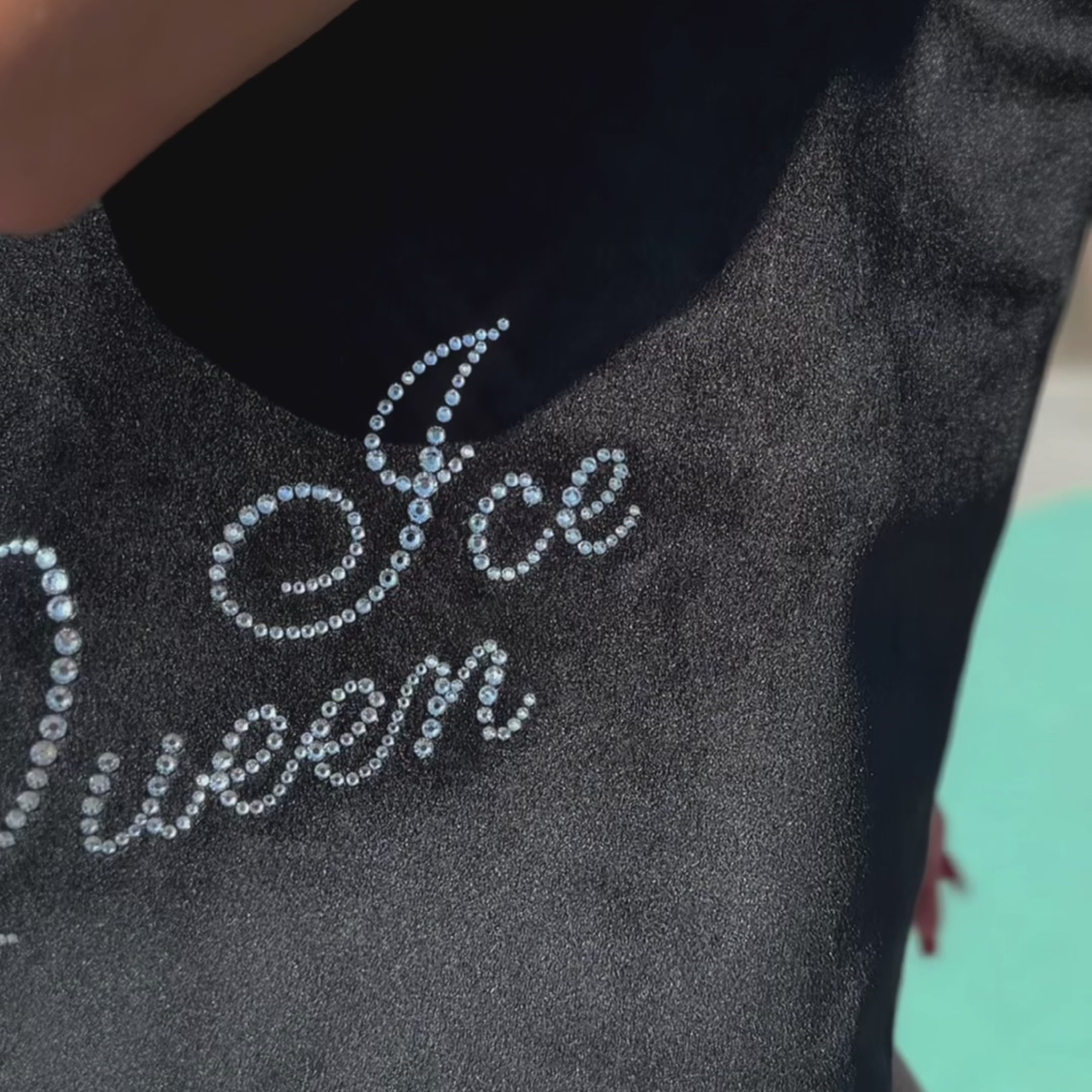 Ice Queen tote bag with crystals