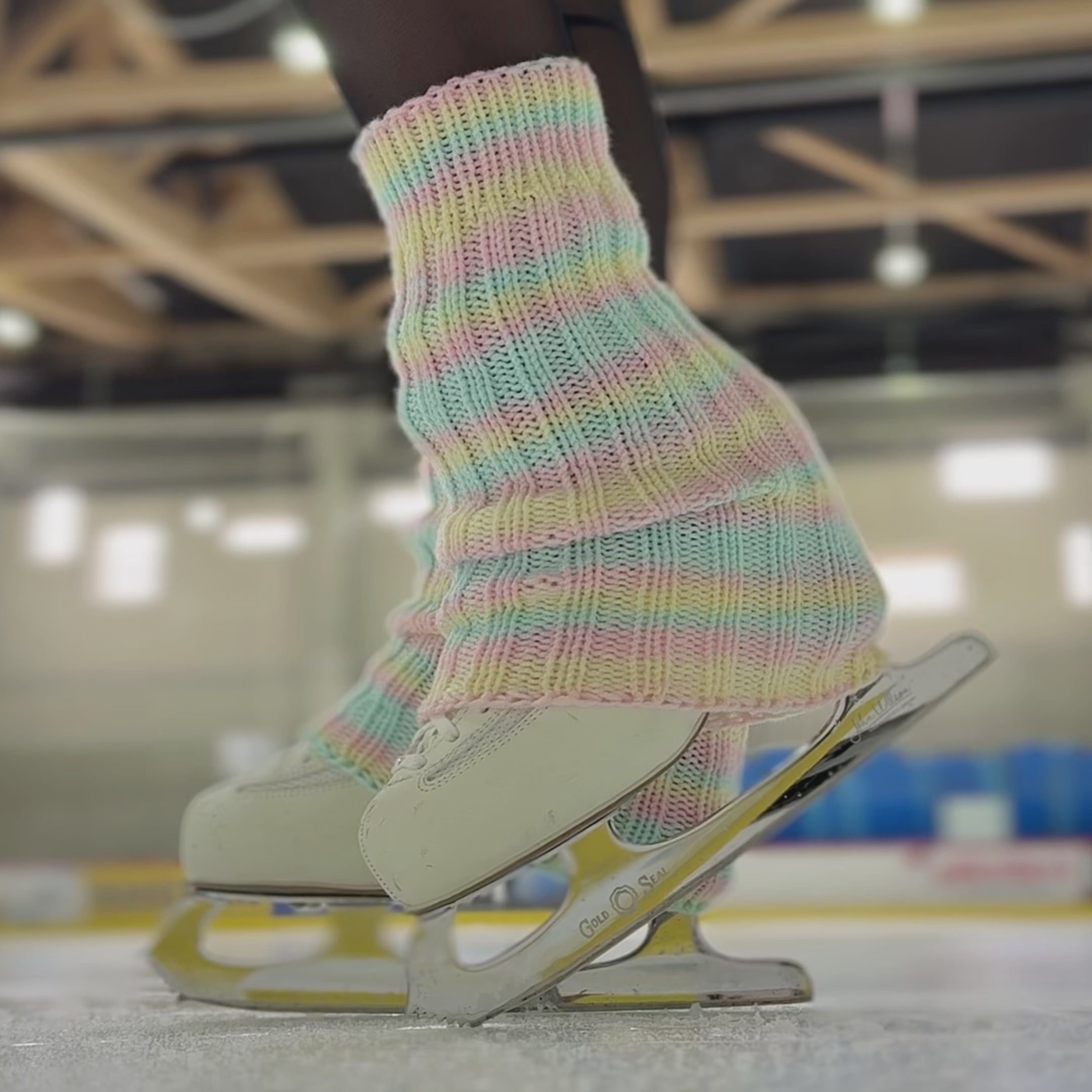 rainbow leg warmers