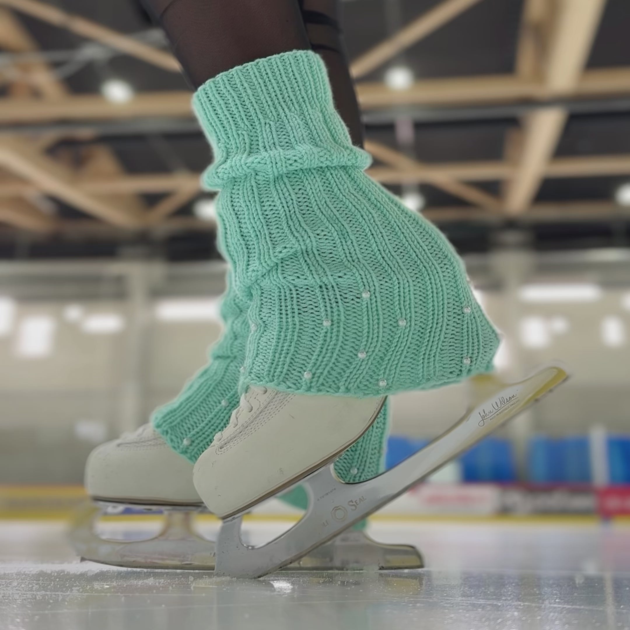 tiffany leg warmers with pearls