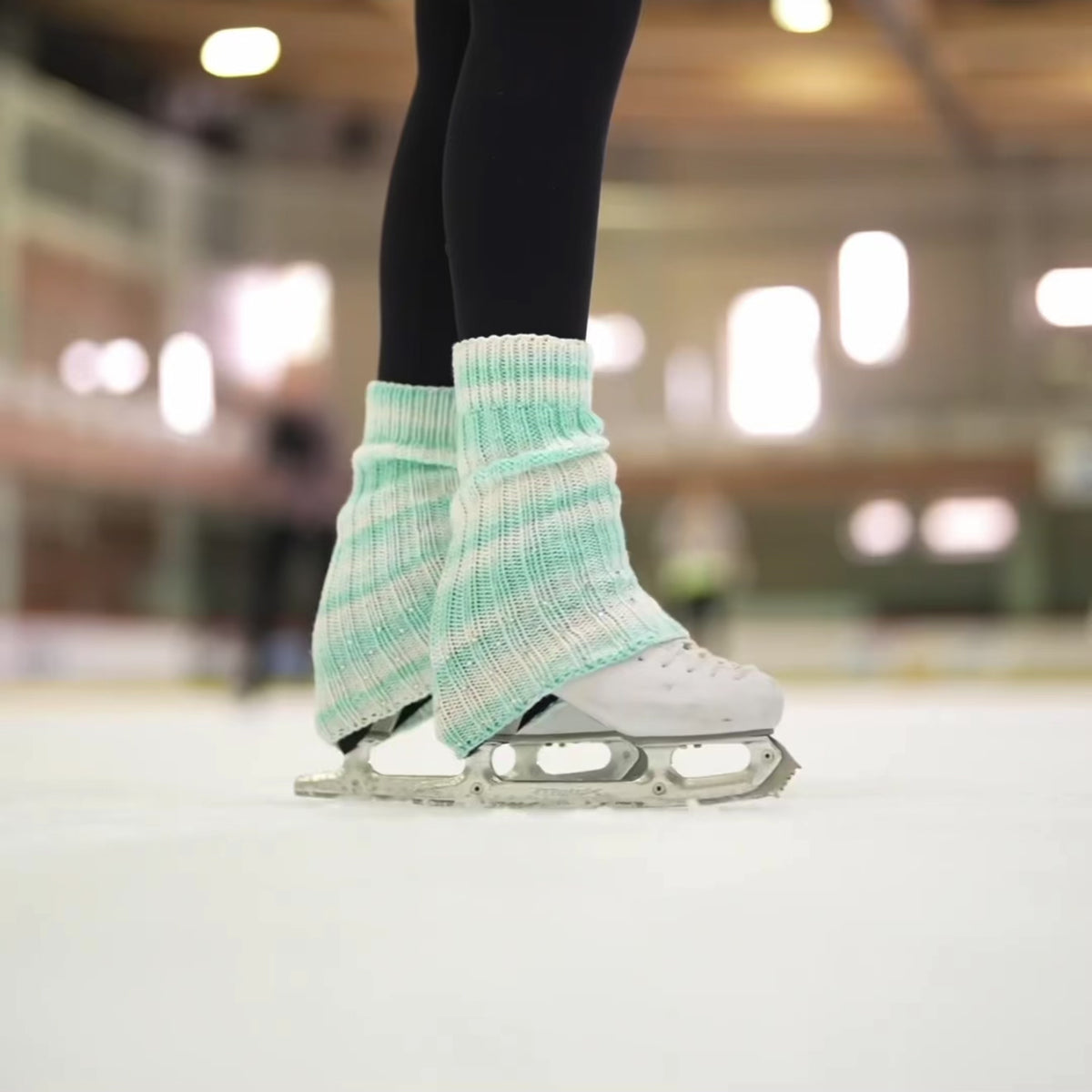 juicy mint leg warmers with crystals 💎