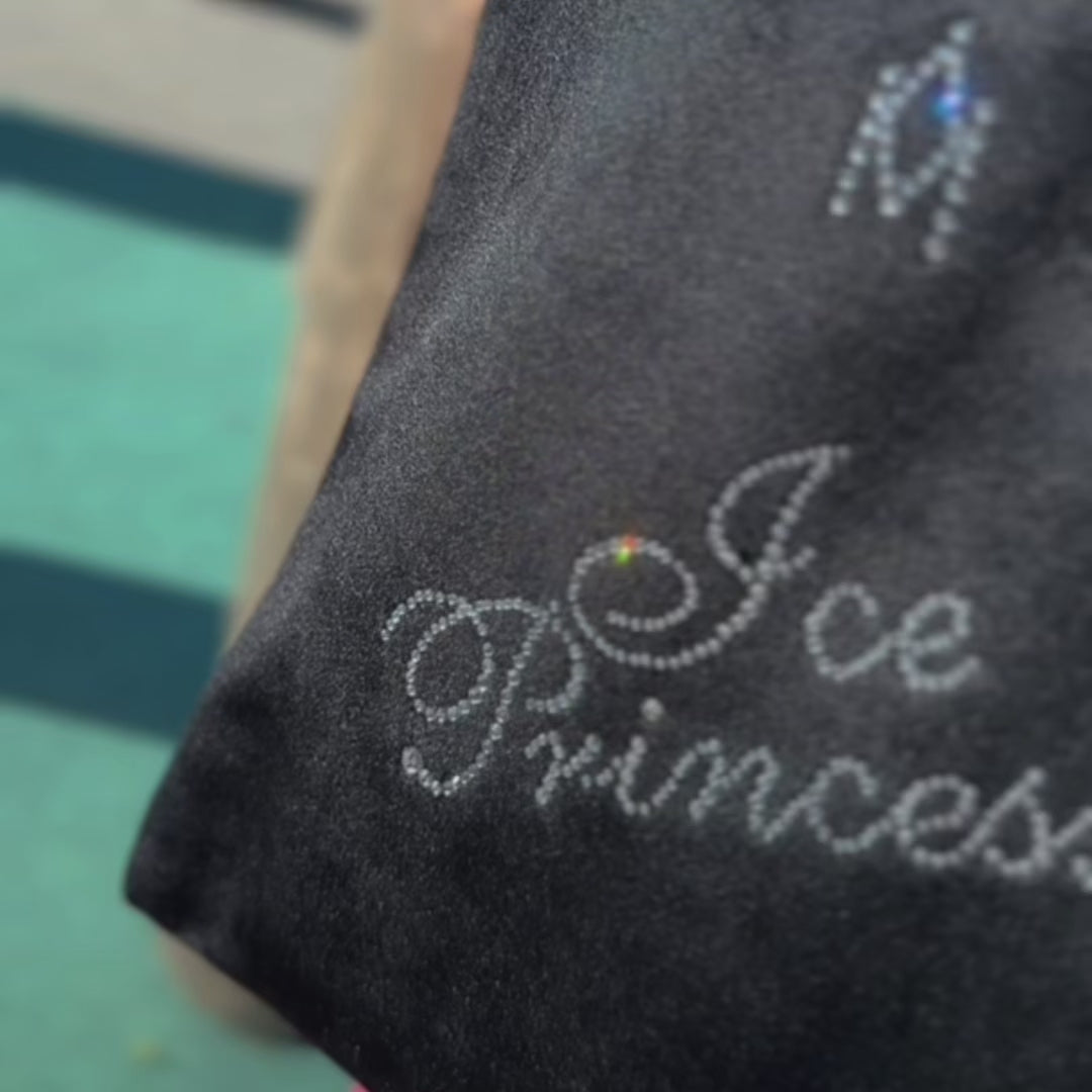 Ice Princess tote bag with crystals