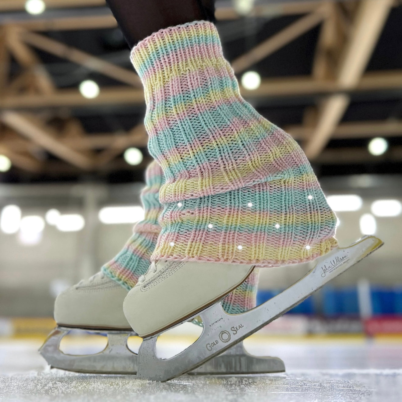 rainbow leg warmers