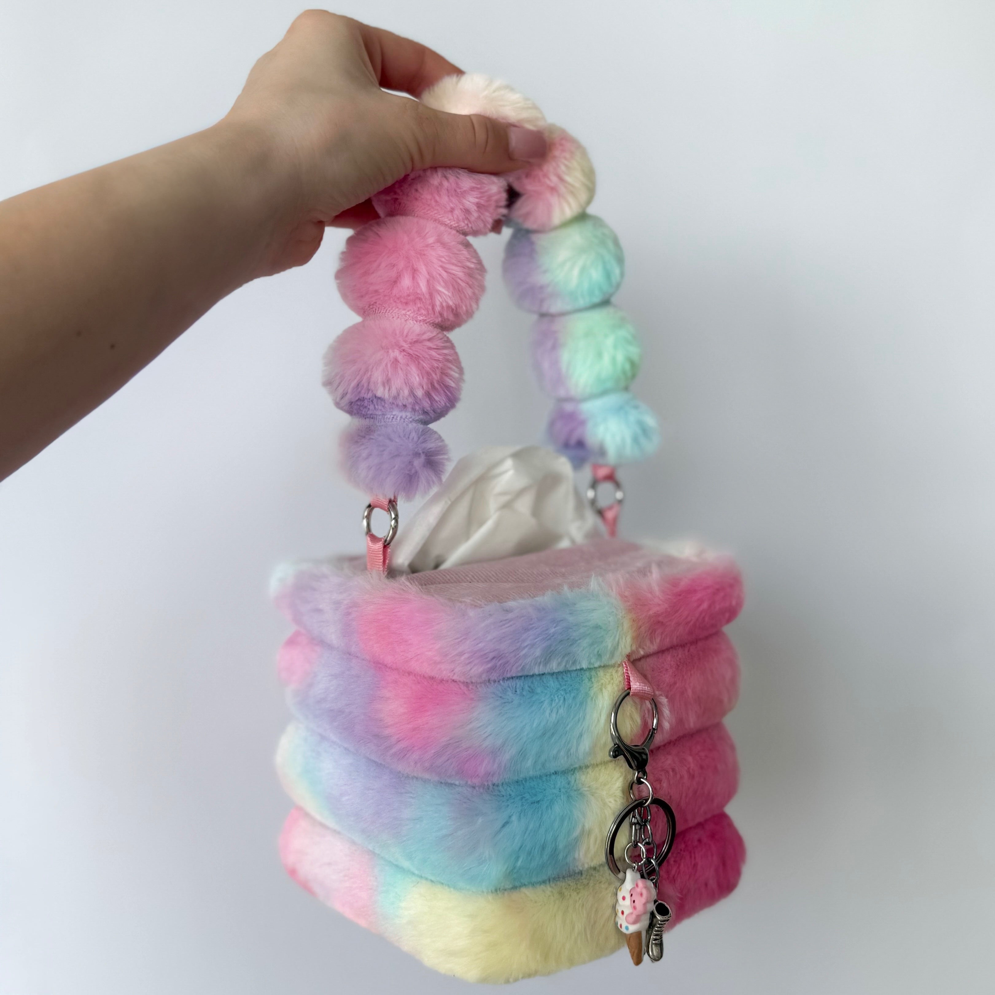 NEW! rainbow tissue box holder
