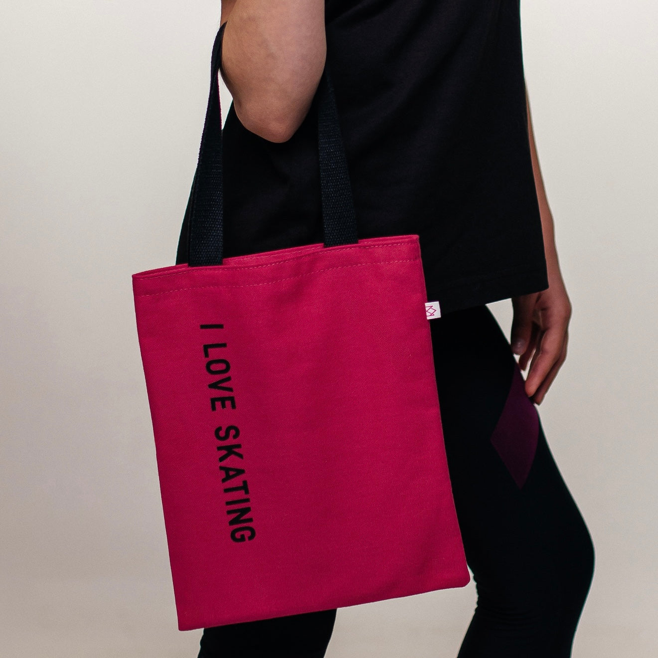 I 💗 skating small tote bag