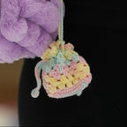rainbow sherbet charm bag