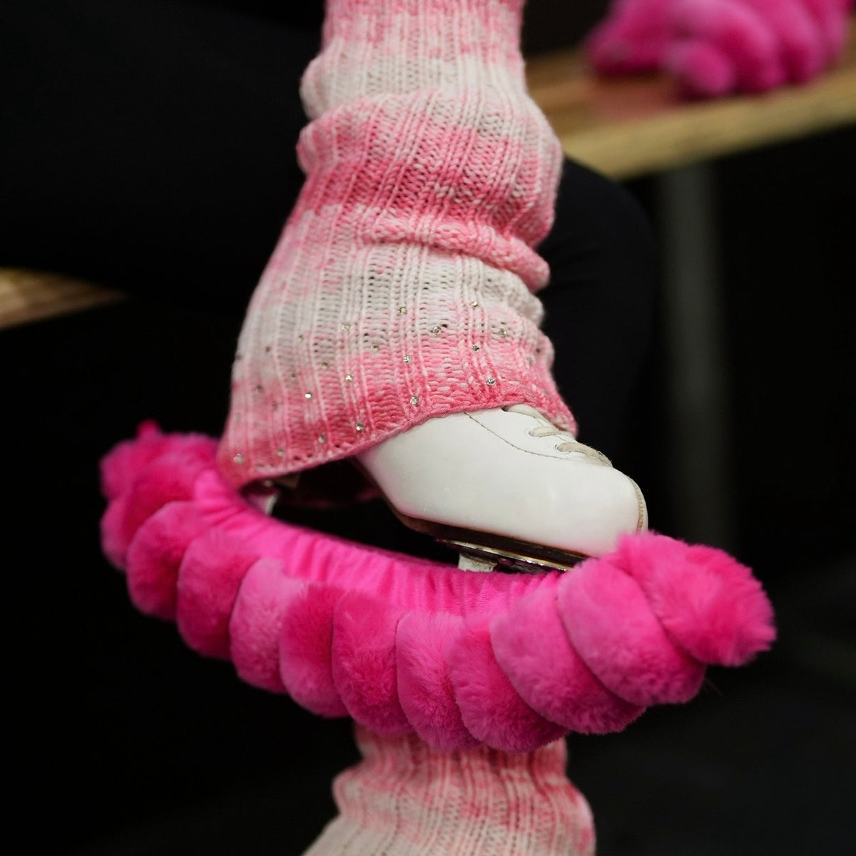 strawberry jam leg warmers with crystals 💎