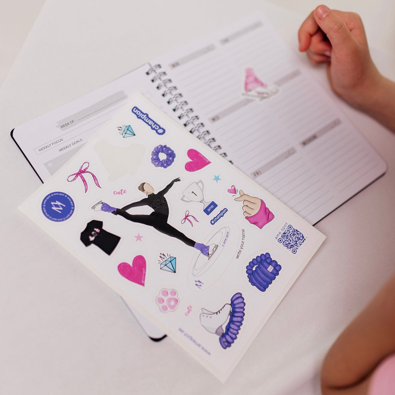 figure skater sticker pack