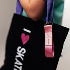 I 💗 skating tote bag