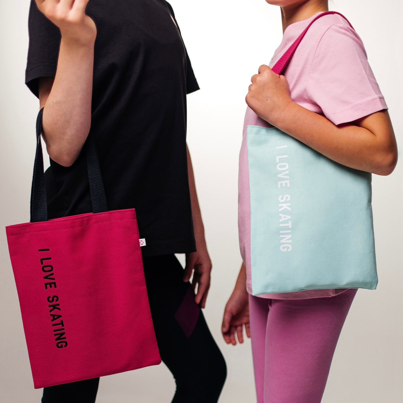 I 💗 skating small tote bag